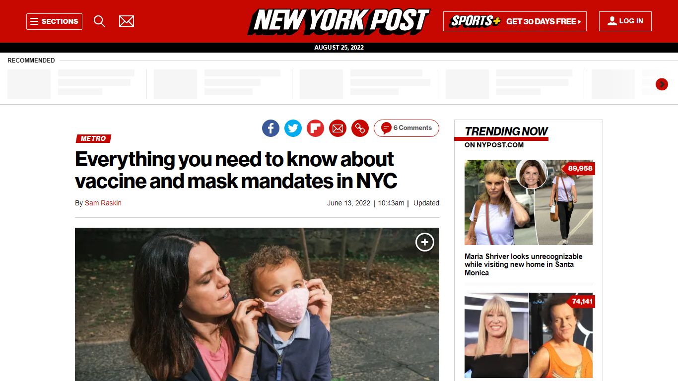 Here's where masks and vaccines are still required in NYC - New York Post